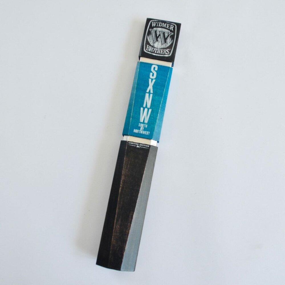 Widmer Brothers SXNW South by Northwest Beer Tap Handle Wood 11" Ale